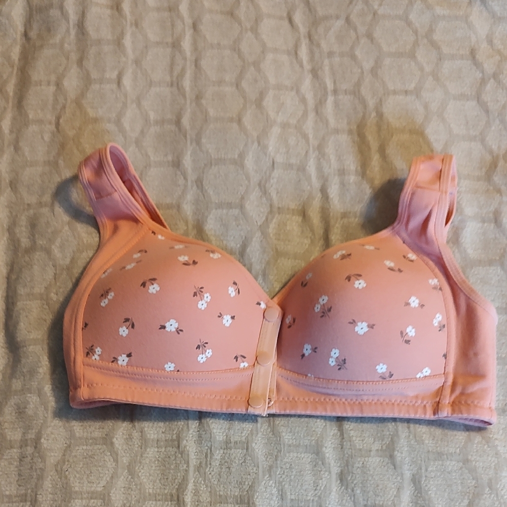 Floral Peach Bra